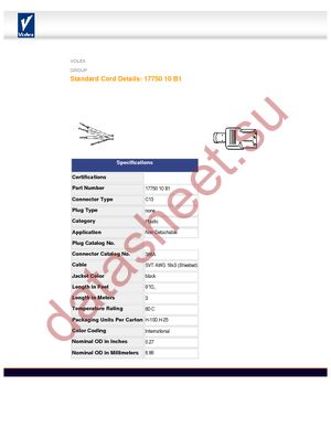 17750 10 B1 datasheet  